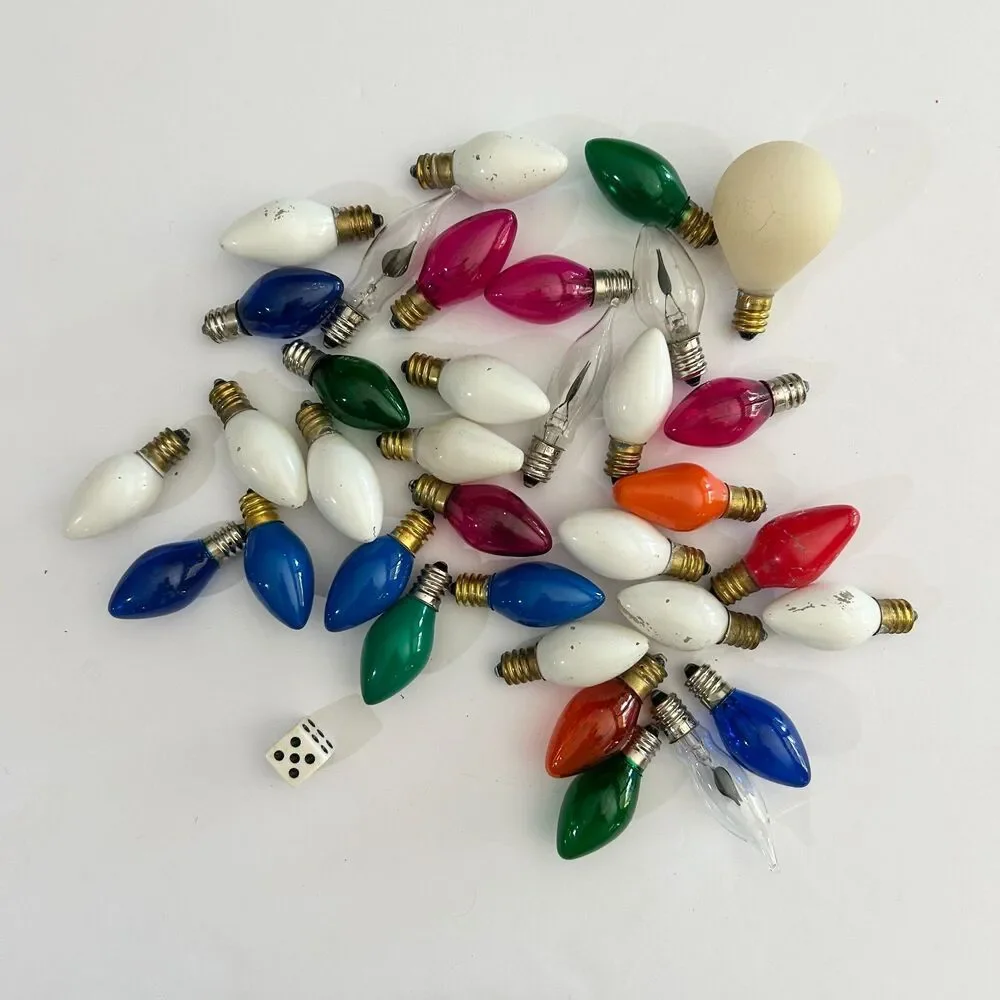VTG Replace Christmas String Light Bulbs, 34 pc